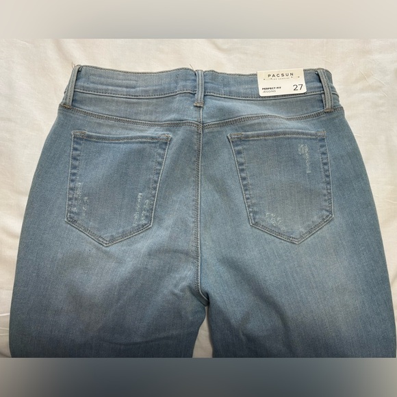 PacSun Light Blue Distressed Skinny Jeans Size 6 NWT - Picture 7 of 16